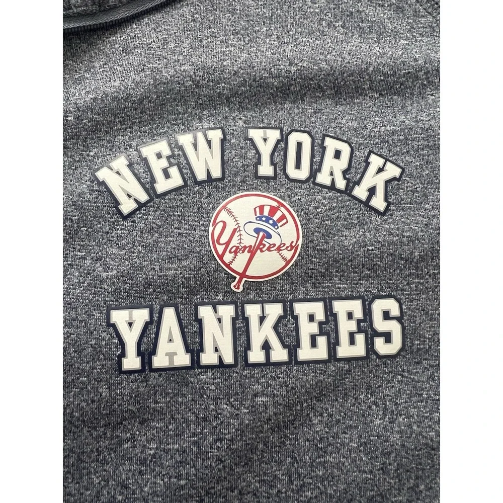 Stitches New York Yankees Quarter Zip Pullover‎ 3XL Gray MLB (169)